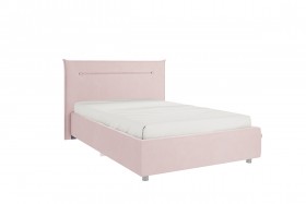 Кровать 1,2 Альба с основанием (Нежно-розовый велюр) в Боготоле - bogotol.katalogmebeli.com | фото