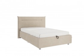 Кровать 1,2 Альба (Капучино велюр/под-мех) в Боготоле - bogotol.katalogmebeli.com | фото