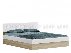 Кровать 1,4 спальня Фортуна (Дуб сонома/белый глянец) в Боготоле - bogotol.katalogmebeli.com | фото