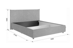 Кровать 1,6 Квест с подъемным механизмом (Топаз велюр) купить в Боготоле - bogotol.katalogmebeli.com | фото 2