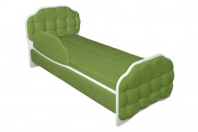 Кровать 160 Атлет 76 Зелёный (мягкий бортик) в Боготоле - bogotol.katalogmebeli.com | фото