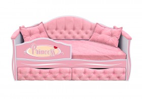 Кровать 160 серии Иллюзия 2 ящика 15 Бледно-розовый (подушки) в Боготоле - bogotol.katalogmebeli.com | фото 1