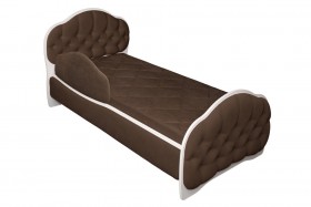 Кровать 170 Гармония 08 Шоколад (мягкий бортик) в Боготоле - bogotol.katalogmebeli.com | фото