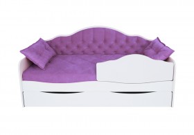 Кровать 170 серии Иллюзия Лайт 1 ящик 32 Фиолетовый (подушки) в Боготоле - bogotol.katalogmebeli.com | фото