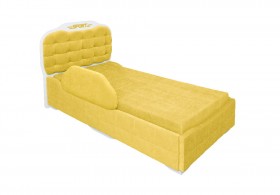 Кровать 190 Атлет Lux 74 Жёлтый (мягкий бортик) в Боготоле - bogotol.katalogmebeli.com | фото