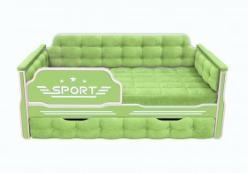 Кровать 190 серии Спорт 1 ящик 81 Фисташка (мягкие боковые накладки) в Боготоле - bogotol.katalogmebeli.com | фото