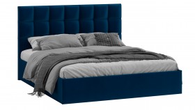 Кровать без ПМ «Эмбер» Велюр Confetti/Blue в Боготоле - bogotol.katalogmebeli.com | фото 1