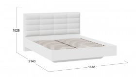 Кровать без подъемного механизма «Агата» Белый в Боготоле - bogotol.katalogmebeli.com | фото 3