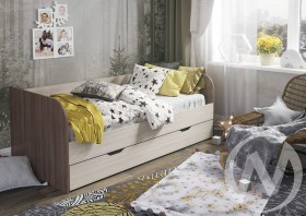 Кровать детская Балли 2-х уровневая (шимо темный/шимо светлый) в Боготоле - bogotol.katalogmebeli.com | фото 1