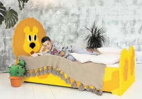 Кровать детская Лева 1.6 Желтый/Оранжевый в Боготоле - bogotol.katalogmebeli.com | фото