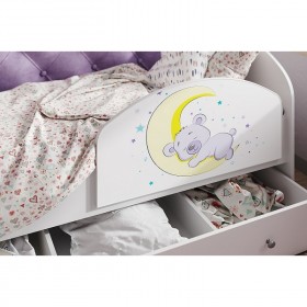 Кровать детская Звездочка Белый/Фиолетовый в Боготоле - bogotol.katalogmebeli.com | фото 4
