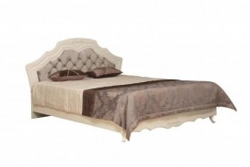 Кровать двойная "Кантри" (вудлайн кремовый/патина/ортопед/1820) в Боготоле - bogotol.katalogmebeli.com | фото