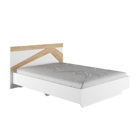 Кровать двухспальная 1,4м Теодора (белый/дуб крафт золотой) в Боготоле - bogotol.katalogmebeli.com | фото