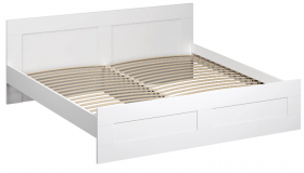 Кровать двухспальная Сириус 1800мм белый в Боготоле - bogotol.katalogmebeli.com | фото