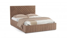 Кровать Гамма ш. 1400 (без основания для хранения) (велюр тенерифе хумус) в Боготоле - bogotol.katalogmebeli.com | фото