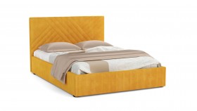 Кровать Гамма ш. 1400 (без основания для хранения) (велюр тенерифе куркума) в Боготоле - bogotol.katalogmebeli.com | фото