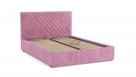 Кровать Гамма ш. 1400 (без основания для хранения) (велюр тенерифе розовый) в Боготоле - bogotol.katalogmebeli.com | фото 3
