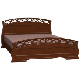 Кровать Грация-1 из массива сосны 1400*2000 Орех в Боготоле - bogotol.katalogmebeli.com | фото 8