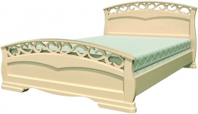 Кровать Грация-1 из массива сосны 1400*2000 Слоновая кость в Боготоле - bogotol.katalogmebeli.com | фото 21