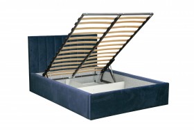 Кровать "Юнона" ш. 1600 (Н=1020мм) (ягуар нэви) в Боготоле - bogotol.katalogmebeli.com | фото 3