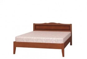Кровать Карина-7 из массива сосны 1600*2000 Орех в Боготоле - bogotol.katalogmebeli.com | фото 4