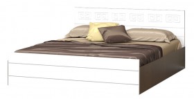 Кровать Корсика-1 1.6 (Венге/Белый глянец) в Боготоле - bogotol.katalogmebeli.com | фото 1