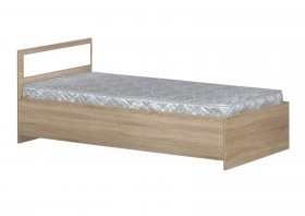 Кровать одинарная 900-2 без матраса (прямые спинки) Дуб Сонома в Боготоле - bogotol.katalogmebeli.com | фото