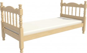 Кровать одинарная Аленка из массива сосны 800*1890 Сосна в Боготоле - bogotol.katalogmebeli.com | фото 3