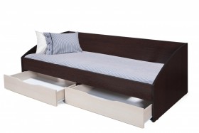 Кровать одинарная "Фея - 3" (симметричная) New (венге / вудлайн кремовый / ДВПО: белый) в Боготоле - bogotol.katalogmebeli.com | фото 3
