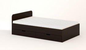 Кровать с ящиками 1200 (Венге) в Боготоле - bogotol.katalogmebeli.com | фото