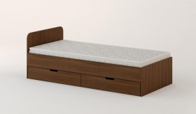 Кровать с ящиками 900 (Орех темный) в Боготоле - bogotol.katalogmebeli.com | фото