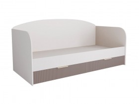 Кровать с ящиками ДКД 2000.1 Лавис (Белый софт/Грей софт/корпус Белый) в Боготоле - bogotol.katalogmebeli.com | фото