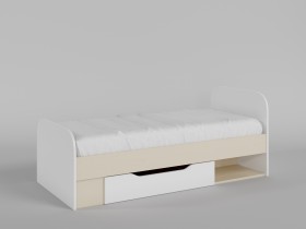 Кровать Санни 1650х750 (Белый/корпус Клен) в Боготоле - bogotol.katalogmebeli.com | фото 1