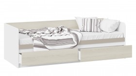Кровать «Сканди» с 2 ящиками Дуб Гарден/Белый/Глиняный серый в Боготоле - bogotol.katalogmebeli.com | фото 2