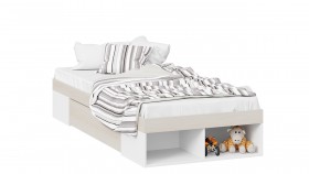 Кровать «Сканди» с ящиком Дуб Гарден/Белый в Боготоле - bogotol.katalogmebeli.com | фото