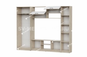 Мебель для гостиной МГС 3 Исполнение 1 Дуб Сонома / Белый в Боготоле - bogotol.katalogmebeli.com | фото 3