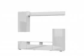 Мебель для гостиной МГС 4 (Белый/Белый глянец) в Боготоле - bogotol.katalogmebeli.com | фото 7