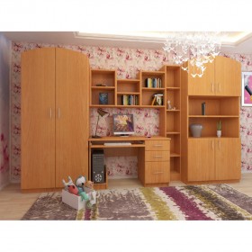 Детская Мишутка Комплект мебели (Вишня оксфорд) в Боготоле - bogotol.katalogmebeli.com | фото