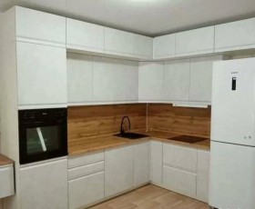 Модульная кухня Бруклин 2.4 x 2 м (Бетон белый) в Боготоле - bogotol.katalogmebeli.com | фото 15