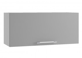 Монца ГВПГ 800 Шкаф верхний горизонтальный глубокий высокий (Мрамор Арктик/корпус Серый) в Боготоле - bogotol.katalogmebeli.com | фото