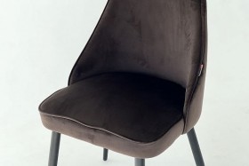 Набор стульев Милан 2 шт (кофе велюр/белый) в Боготоле - bogotol.katalogmebeli.com | фото 3