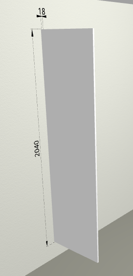 Панель ТП60 (для пеналов) Grey в Боготоле - bogotol.katalogmebeli.com | фото