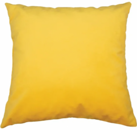Подушка - думка (микровелюр желтый) в Боготоле - bogotol.katalogmebeli.com | фото