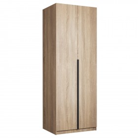 Шкаф 2-х дверный Локер "гармошка" Дуб Сонома (штанга) в Боготоле - bogotol.katalogmebeli.com | фото