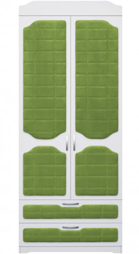 Шкаф 2-х створчатый с ящиками серии Спорт 76 Зелёный в Боготоле - bogotol.katalogmebeli.com | фото
