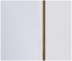 Веста СБ-2258 Шкаф 3х дверный с зеркалом Дуб Бунратти/Белый глянец в Боготоле - bogotol.katalogmebeli.com | фото 2