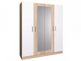 Шкаф 4-х дверный СБ-2750 Уют (Дуб Сонома/Белый) в Боготоле - bogotol.katalogmebeli.com | фото 3