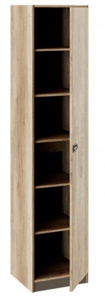 Шкаф для белья «Пилигрим» (Дуб Каньон светлый, Фон серый) в Боготоле - bogotol.katalogmebeli.com | фото 2