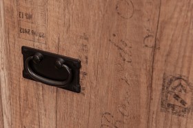 Шкаф для белья «Пилигрим» (Дуб Каньон светлый, Фон серый) в Боготоле - bogotol.katalogmebeli.com | фото 4