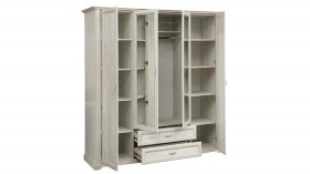 Шкаф для одежды "Сохо" (бетон пайн белый/2 ящика/зеркало) в Боготоле - bogotol.katalogmebeli.com | фото 6